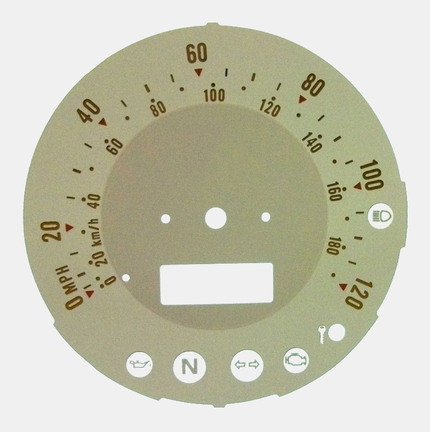 Yamaha XVS 1100 KMH to MPH Conversion Dial for imported vehicle. Part No. C595