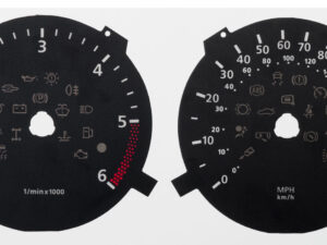 Transporter. KMH to MPH Conversion Dial for imported vehicle. Part No. C648