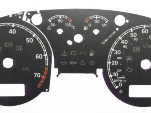 Golf Mk4 R32 190 MPH. Revs: red line 6500 - 7500. For imported vehicle. Part No. C986