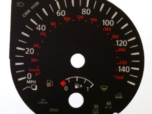 Qashqai, Rogue, XTrail. KMH to MPH Conversion Dial for imported vehicle. Part No. C996