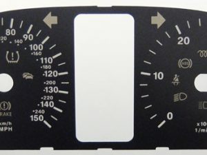 A Class and B Class. Diesel. KMH to MPH Conversion Dial for imported vehicle. Part No. C085