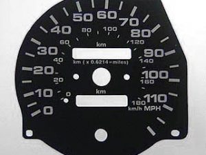 Rav 4 KMH to MPH Conversion Dial for imported vehicle. Part No. C015