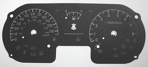 Cube. KMH to MPH Conversion Dial for imported vehicle. Part No. C057