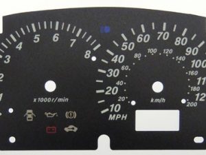 Tribute. KMH to MPH Conversion Dial for imported vehicle. Part No. C074