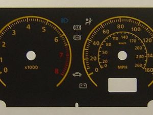 Almera. KMH to MPH Conversion Dial for imported vehicle. Part No. C091