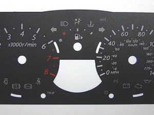 Micra. KMH to MPH Conversion Dial for imported vehicle. Part No. C095