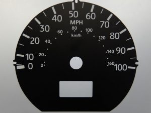 Maxity. KMH to MPH Conversion Dial for imported vehicle. Part No. C1130