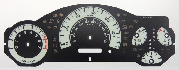 FJ Cruiser KMH to MPH Conversion Dial for imported vehicle. Part No. C1189
