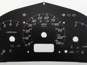 Wish. KMH to MPH Conversion Dial for imported vehicle. Part No. C1193
