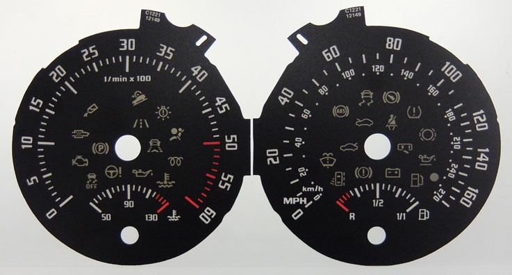 Superb. Kmh to MPH conversion dial. Part No. C1221