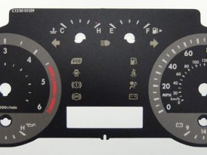 Land Cruiser 2008 on. Kmh to MPH Conversion Dial for imported vehicle. Part No. C1230