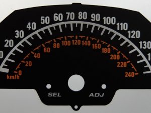 Suzuki M1800R. KMH to MPH Conversion Dial for imported vehicle. Part No. C1263