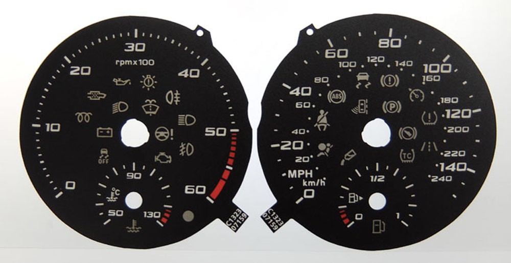 Seat Toledo Diesel. KMH to MPH Conversion Dial for imported vehicle. Part No. C1323