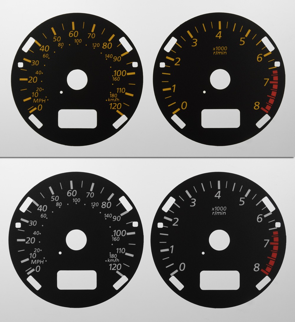 Elgrand E51 KMH to MPH Conversion Dial for imported vehicle. Part No. C1332