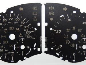 Mercedes Vito / Sprinter KMH to MPH Conversion Dial for imported vehicle. Part No. C1364