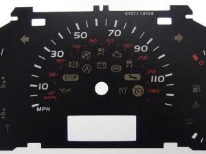 Renault Master KMH to MPH Conversion Dial for imported vehicle. Part No. C1371
