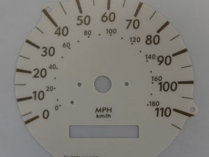 Toyota Granvia and Hiace KMH to MPH Conversion Dial for imported vehicle. Part No. C1382
