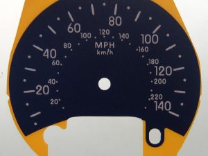 Renault Clio KMH to MPH Conversion Dial for imported vehicle. Part No. C1392