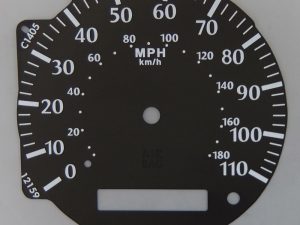 Nissan Cedric KMH to MPH Conversion Dial for imported vehicle. Part No. C1405