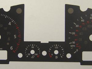 Touareg 2 Diesel. KMH to MPH Conversion Dial for imported vehicle. Part No. C142