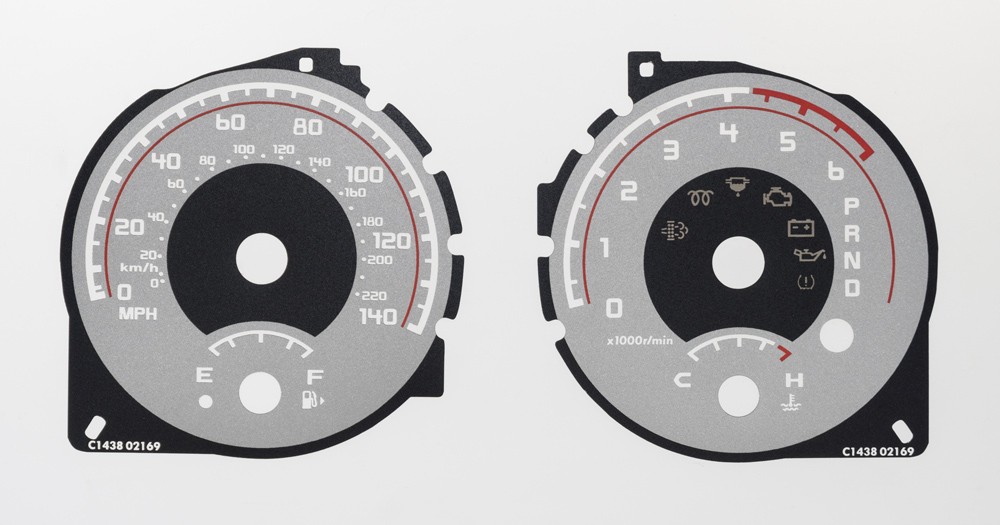 Mitsubishi Pajero Diesel KMH to MPH Conversion Dial for imported / exported vehicle. Part No. C1438