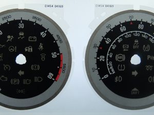 Vauxhall Insignia (Diesel) KMH to MPH Conversion Dial for imported / exported vehicle. Part No. C1454
