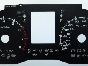 Subaru Legacy Petrol models KMH to MPH Conversion Dial for imported / exported vehicle. Part No. C1456