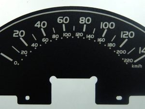 Estima with centralised scale (chipped models), KMH to MPH Conversion Dial for imported / exported vehicle. Part No. C1475