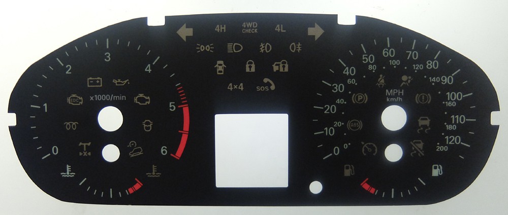 UAZ Patriot KMH to MPH Conversion Dial for imported / exported vehicle. Part No. C1495