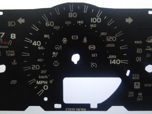 Toyota RAV4, KMH to MPH Conversion Dial for imported / exported vehicle. Part No. C1510