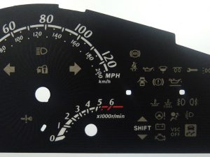 Toyota iQ KMH to MPH Conversion Dial for imported / exported vehicle. Part No. C1512