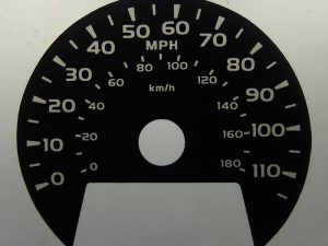 Toyota Rav4 KMH to MPH Conversion Dial for imported / exported vehicle. Part No. C1533