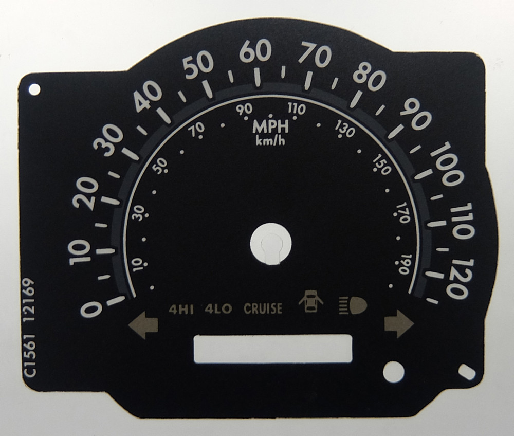 Toyota Sequoia KMH to MPH Conversion Dial for imported / exported vehicle. Part No. C1561