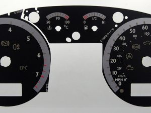 VW B5 W8 Passat Petrol model, KMH to MPH Conversion Dial for imported / exported vehicle. Part No. C1582