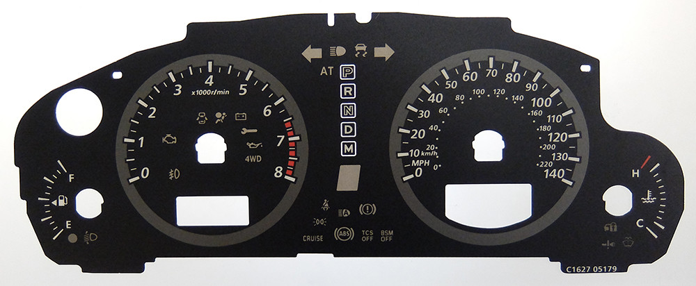 Mazda CX-9 Automatic model, KMH to MPH Conversion Dial for imported / exported vehicle. Part No. C1627