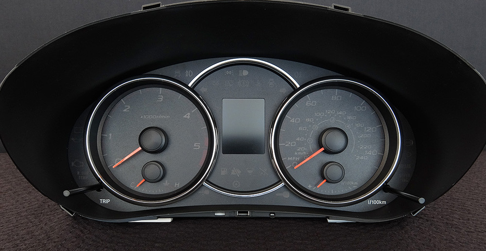 Subaru Forester & Exiga Diesel Models, KMH to MPH Conversion Dial for imported / exported vehicle. Part No. C1641 - Image 2