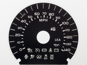 Toyota Alphard / Vellfire 2nd Gen, KMH to MPH Conversion Dial for imported / exported vehicle. Part No. C1650