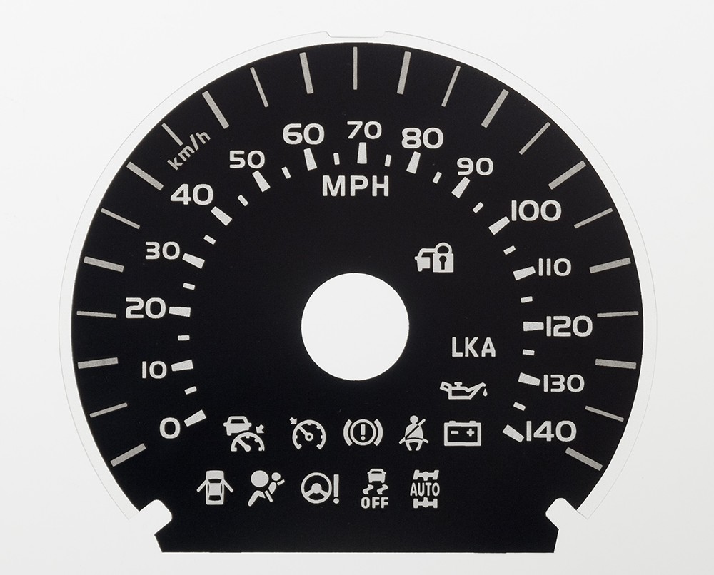 Toyota Alphard / Vellfire 2nd Gen, KMH to MPH Conversion Dial for imported / exported vehicle. Part No. C1650