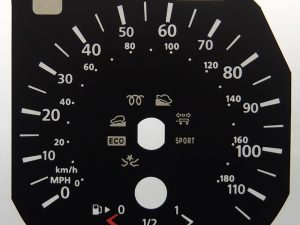 Nissan X Trail, 2013 to 2021, KMH to MPH Conversion Dial for imported / exported vehicle. Part No. C1684
