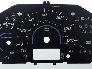 Mitsubishi Space Star, KMH to MPH Conversion Dial for imported / exported vehicle. Part No. C1728