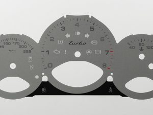 Porsche 911 (997) Turbo, KMH to MPH Conversion Dial for imported / exported vehicle. Part No. C1824