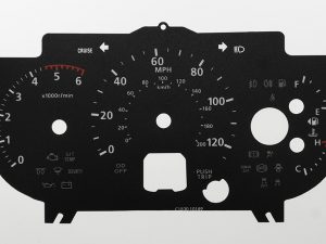 Mitsubishi L200 Petrol model, KMH to MPH Conversion Dial for imported / exported vehicle. Part No. C1830