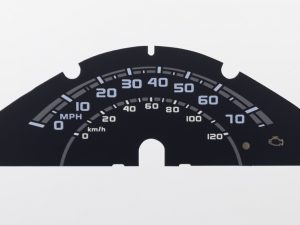Piaggio Vespa Tuk Tuk, KMH to MPH Conversion Dial for imported / exported vehicle. Part No. C1854