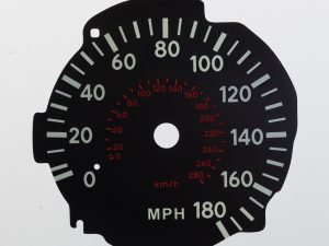 Supra KMH to MPH Conversion Dial for imported / exported vehicle. Part No. C1887