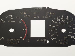Mitsubishi L200 Diesel Model KMH to MPH Conversion Dial for imported / exported vehicle. Part No. C1923