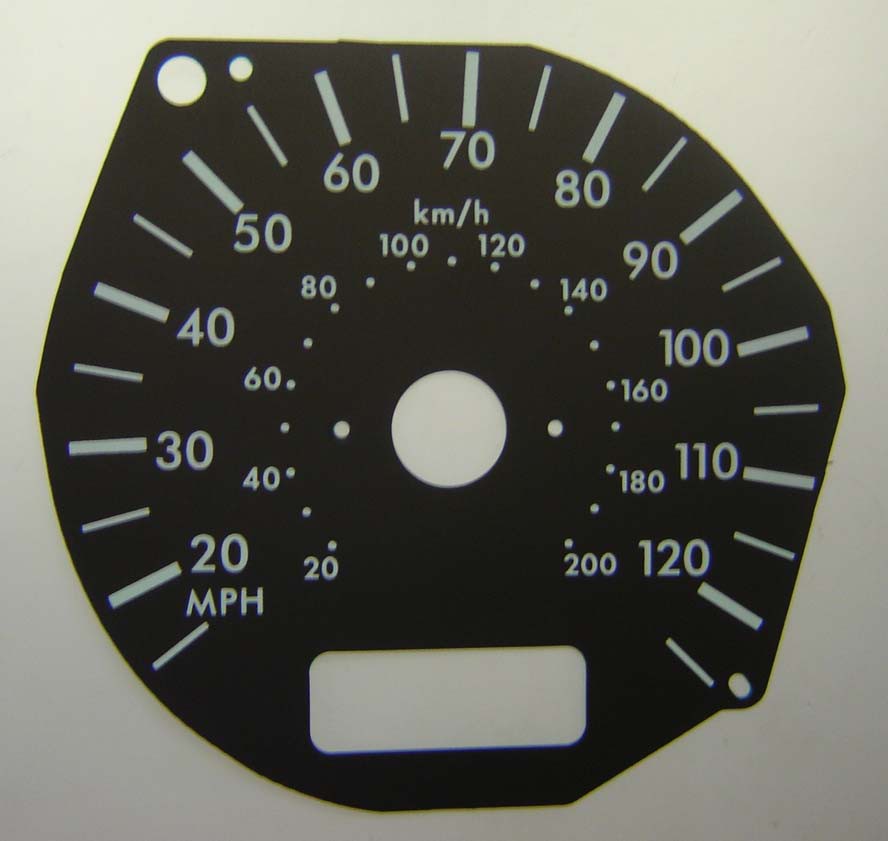 Mercedes Vito and Printer. KMH to MPH Conversion Dial for imported vehicle. Part No. C210