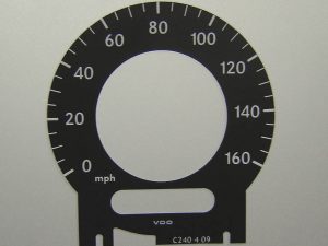 211 E Class, CLK, CLS. KMH to MPH Conversion Dial for imported vehicle. Part No. C240