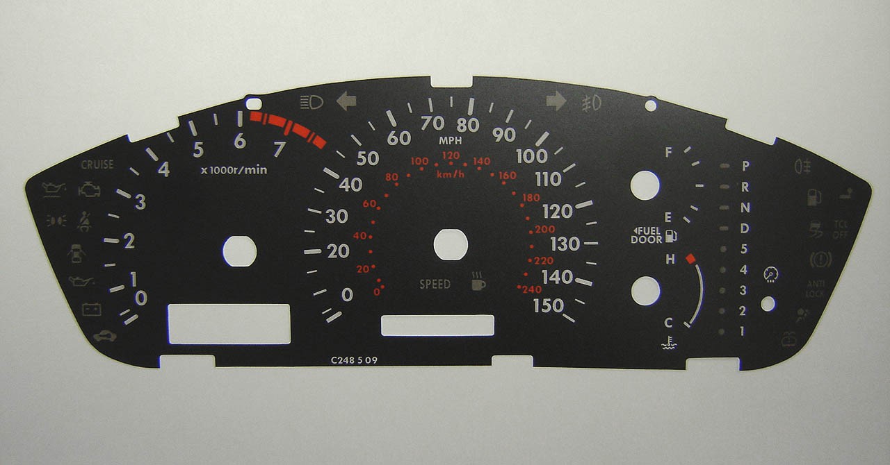 380 (2006) MPH Speedo Face. Part No. C248