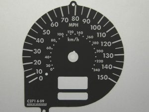 Forester 2004. 240 KMH to 150 MPH Conversion Dial for imported vehicle Part No. C271