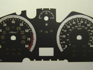 Vauxhall/Opel Astra Mk5 and Zafira (2005 to 2009) Petrol. KMH to MPH Conversion Dial for imported vehicle. Part No. C292